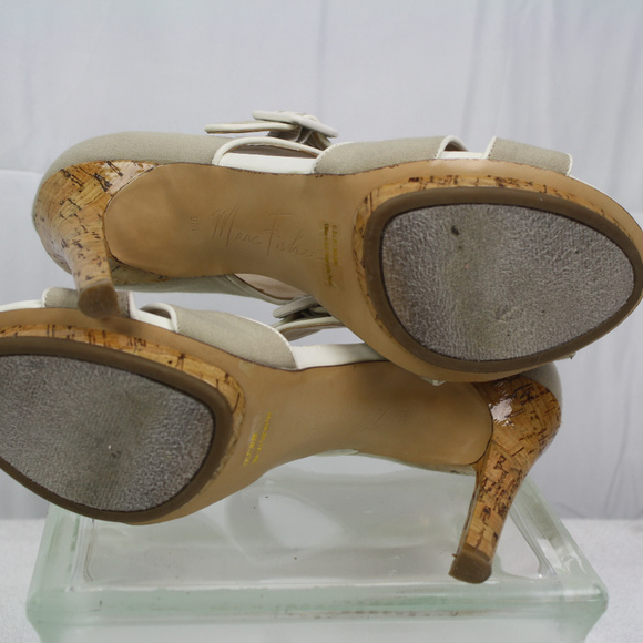 Marc Fisher Open Toe Platform Heel EUC - Picture 8 of 8